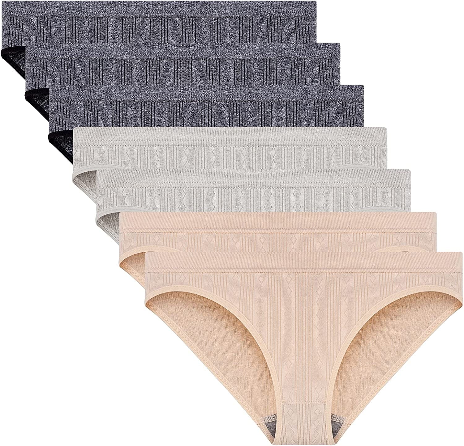 Dlala Women'S Thongs Breathable Panties Low Rise Sexy G-String Underwear Pack of 7 Color G / Small