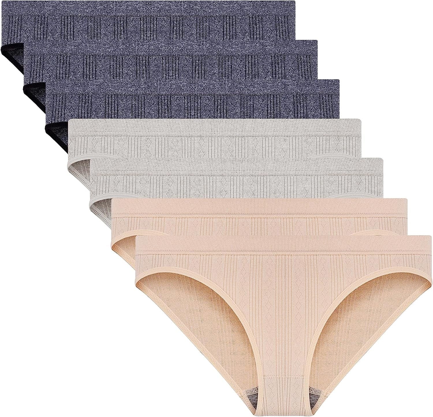 Dlala Women'S Thongs Breathable Panties Low Rise Sexy G-String Underwear Pack of 7 Color G / Medium