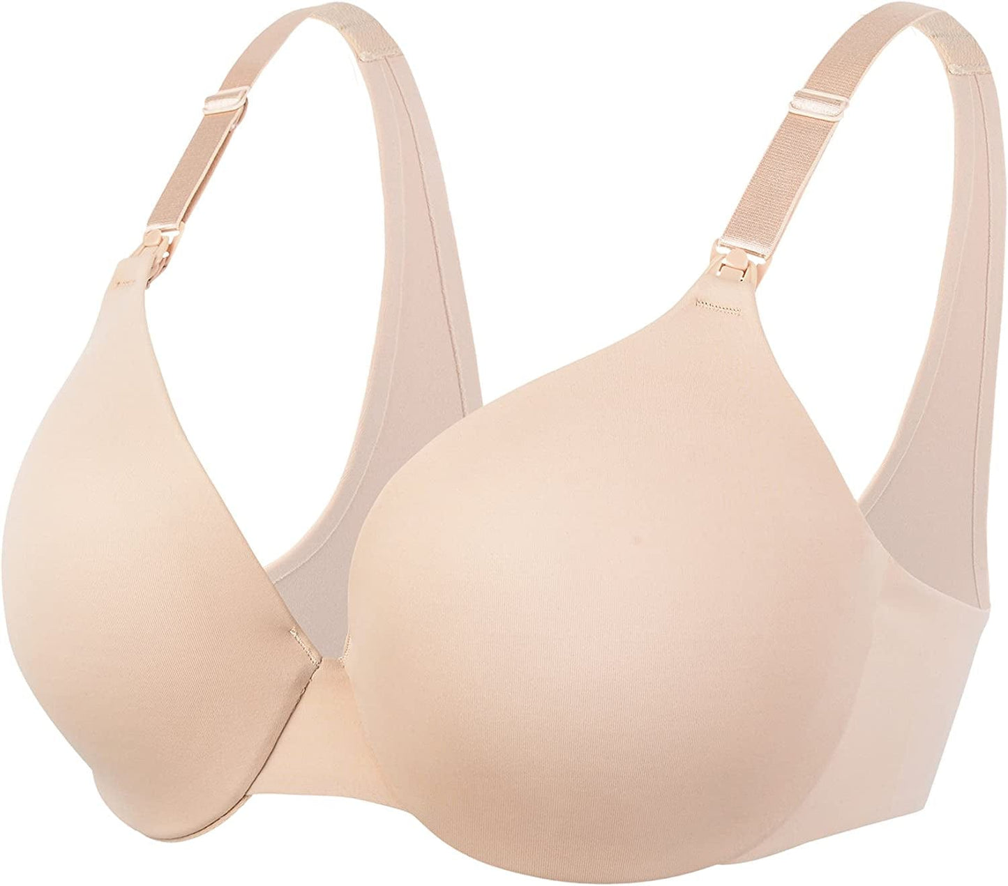 Dotvol Women'S Maternity Nursing Bras for Breastfeeding Clip Full Coverage Back Smoothing Underwire