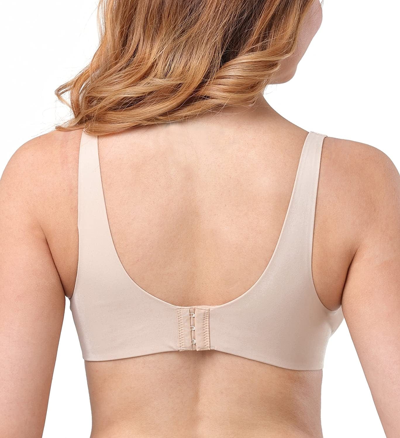Dotvol Women'S Maternity Nursing Bras for Breastfeeding Clip Full Coverage Back Smoothing Underwire