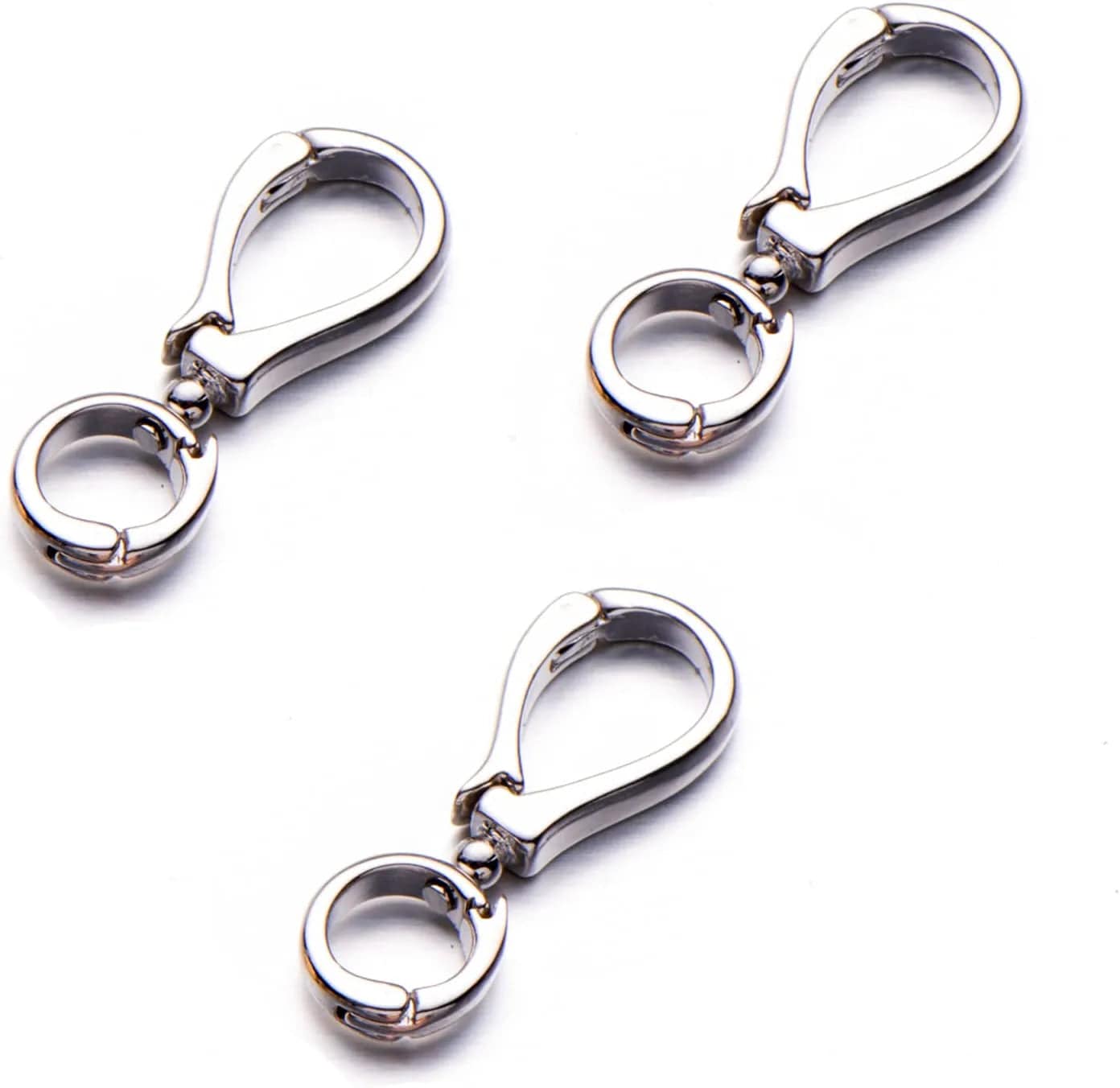 Double Opening Interchangeable Pendant Connector for Necklace, Jewelry Charm Bails Pendant Attachment for Jewelry Making, Pendant Holder for Necklace