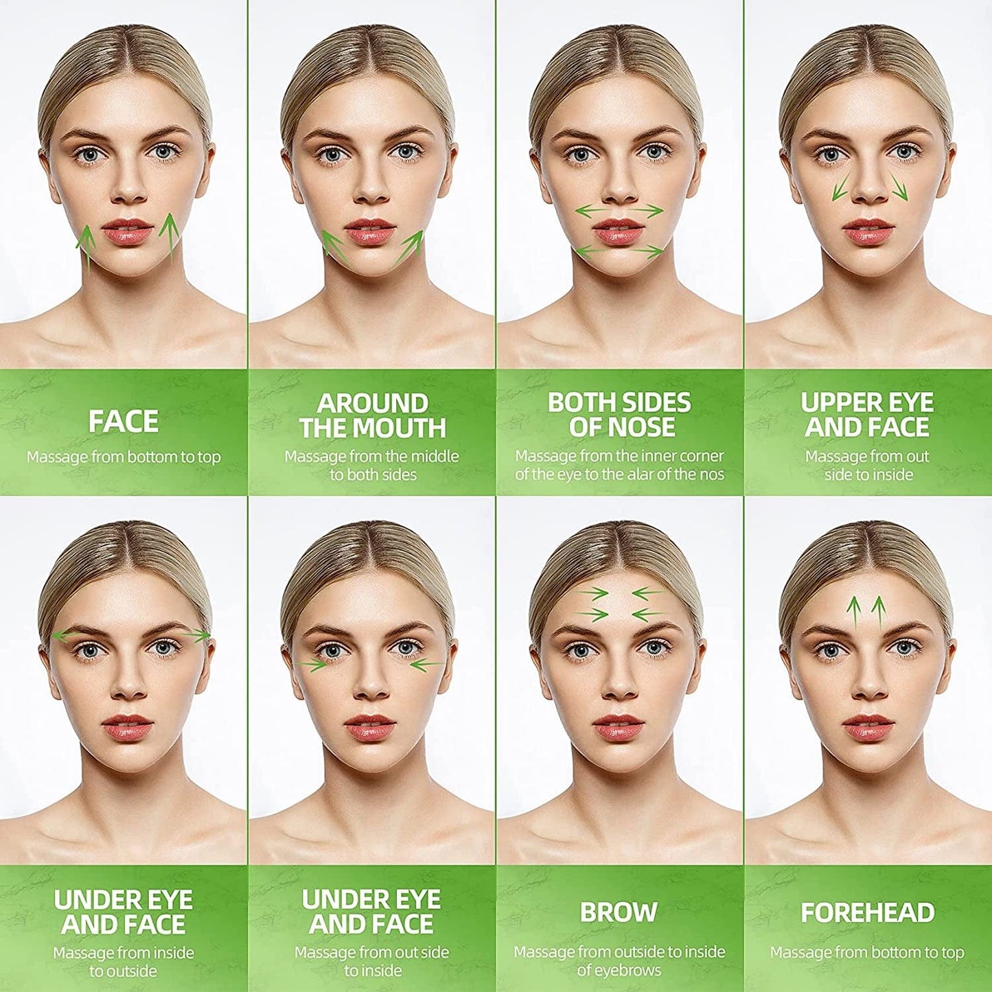 (Drawstring Pouch) Authentic Natural Stone Jade Roller for Face Eyes Neck Body Tool Jade Facial Roller anti Aging Skin Care Facial Massage Roller Noiseless Health & Beauty > Personal Care > Cosmetics > Cosmetic Tools > Skin Care Tools N/D