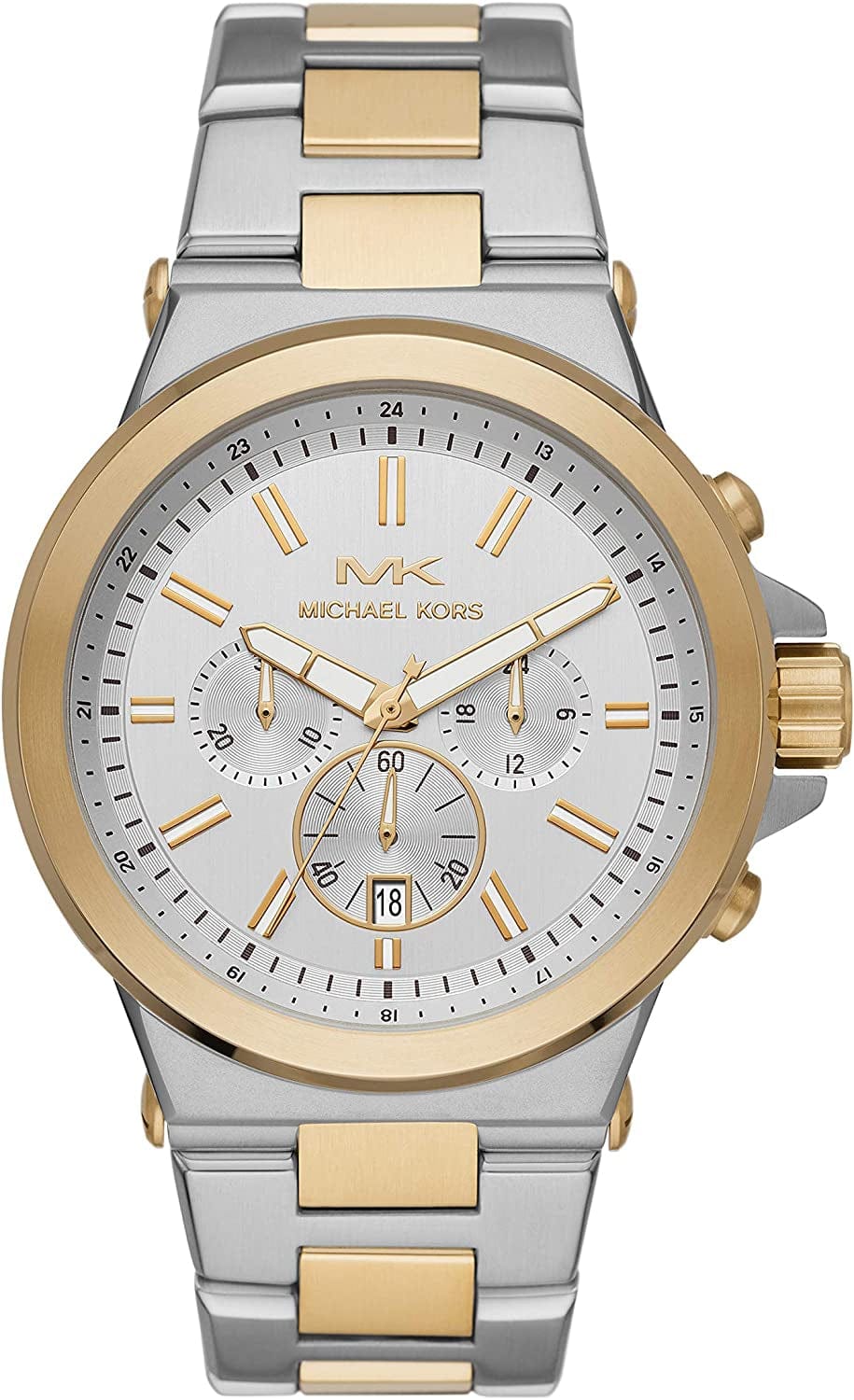 Dylan Stainless Steel Chronograph Watch 2T Silver & Gold