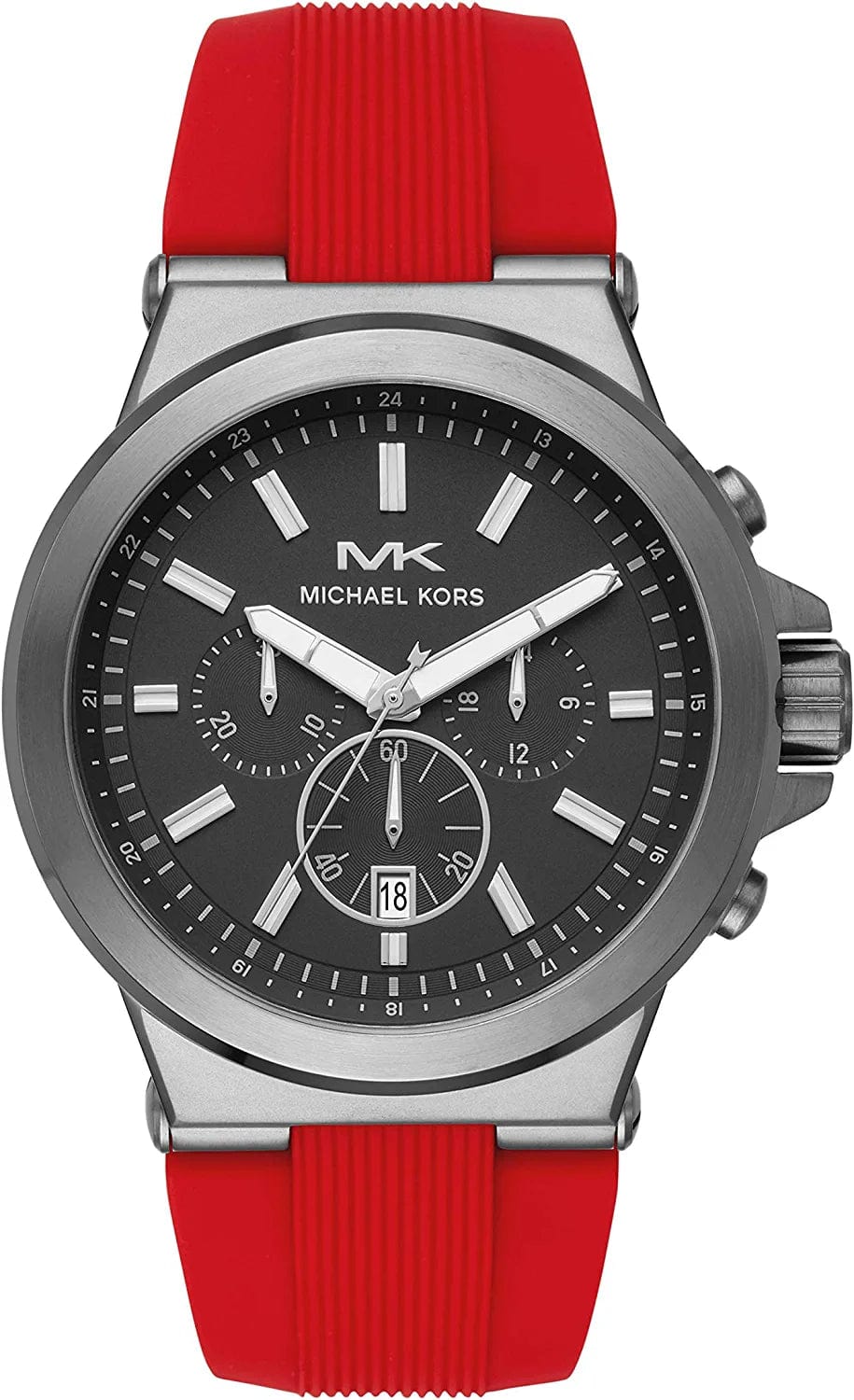 Dylan Stainless Steel Chronograph Watch Red