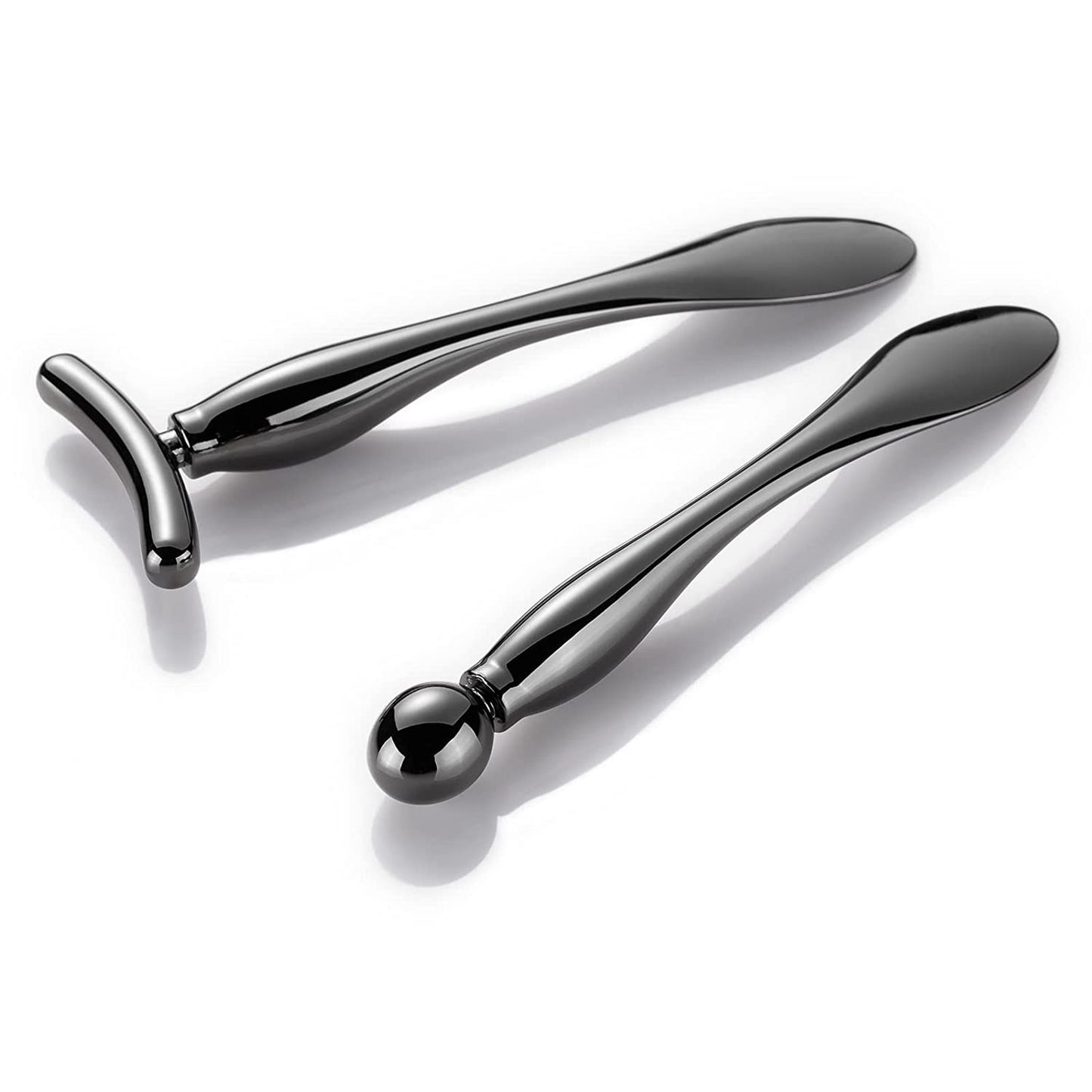 Lisapack 2PCS Metal Eye Cream Applicator Wand Stick, Massager Tool for Facial Massage, Reduce Puffiness (Rose Gold) Health & Beauty > Personal Care > Cosmetics > Cosmetic Tools > Skin Care Tools LISAPACK Champagne