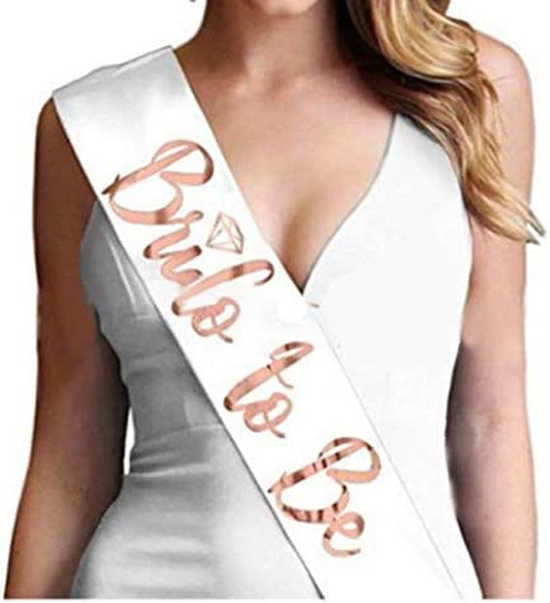 East Sun Bride to Be Sash Flower Corwn Single Party Gift Garland for Women Bachelorette Favor Engagement Decoration Apparel & Accessories > Clothing Accessories > Sashes East Sun