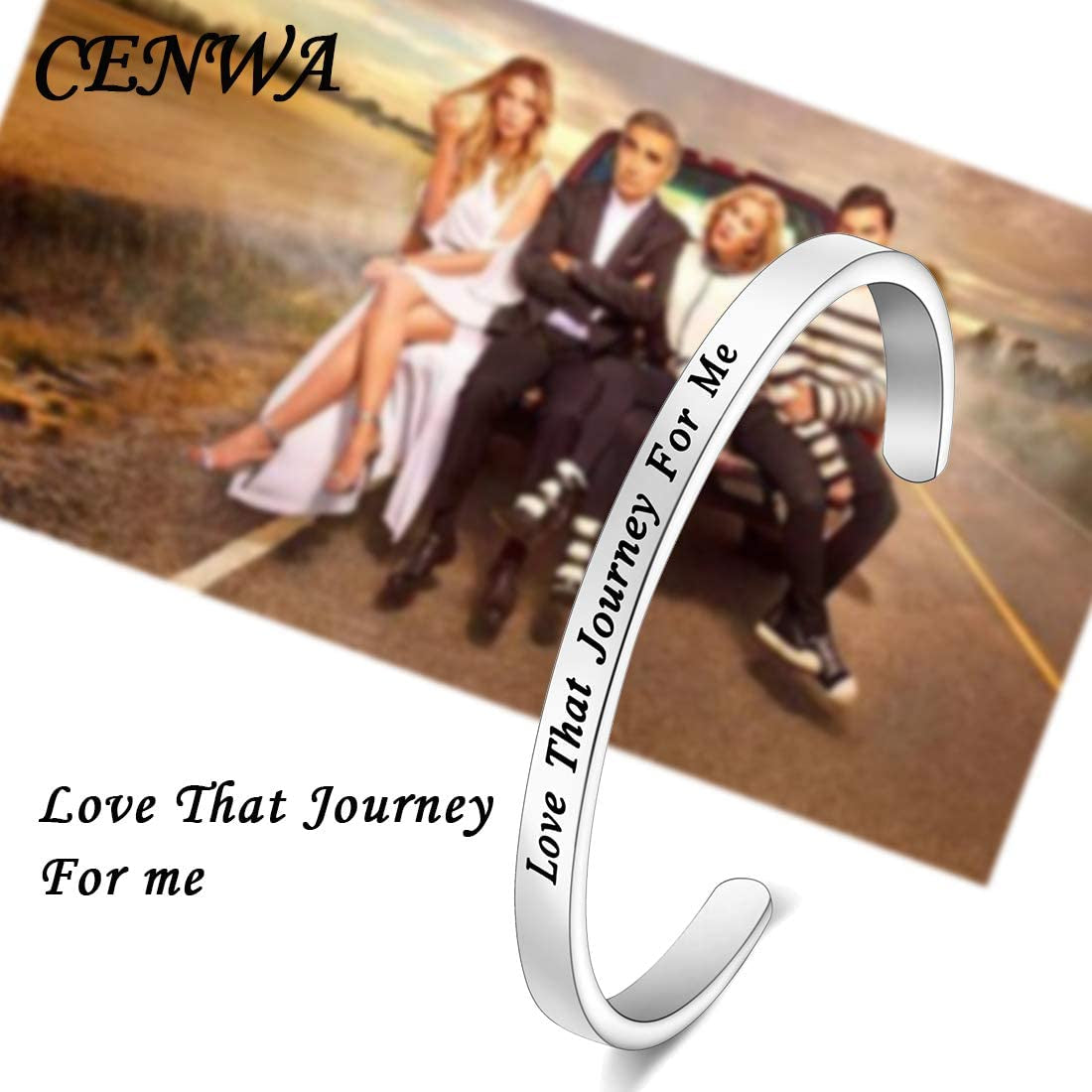 CENWA Love That Journey for Me Cuff Bracelet Present for Fans Apparel & Accessories > Jewelry > Bracelets CENWA