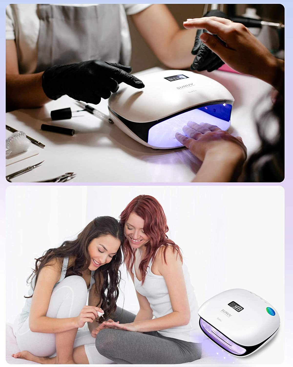 SUNUV 48W UV LED Light Lamp Nail Dryer for Gel Polish with Auto Sensor Professional Nail Art Tools SUN4 Black Health & Beauty > Personal Care > Cosmetics > Cosmetic Tools > Nail Tools SUNUV