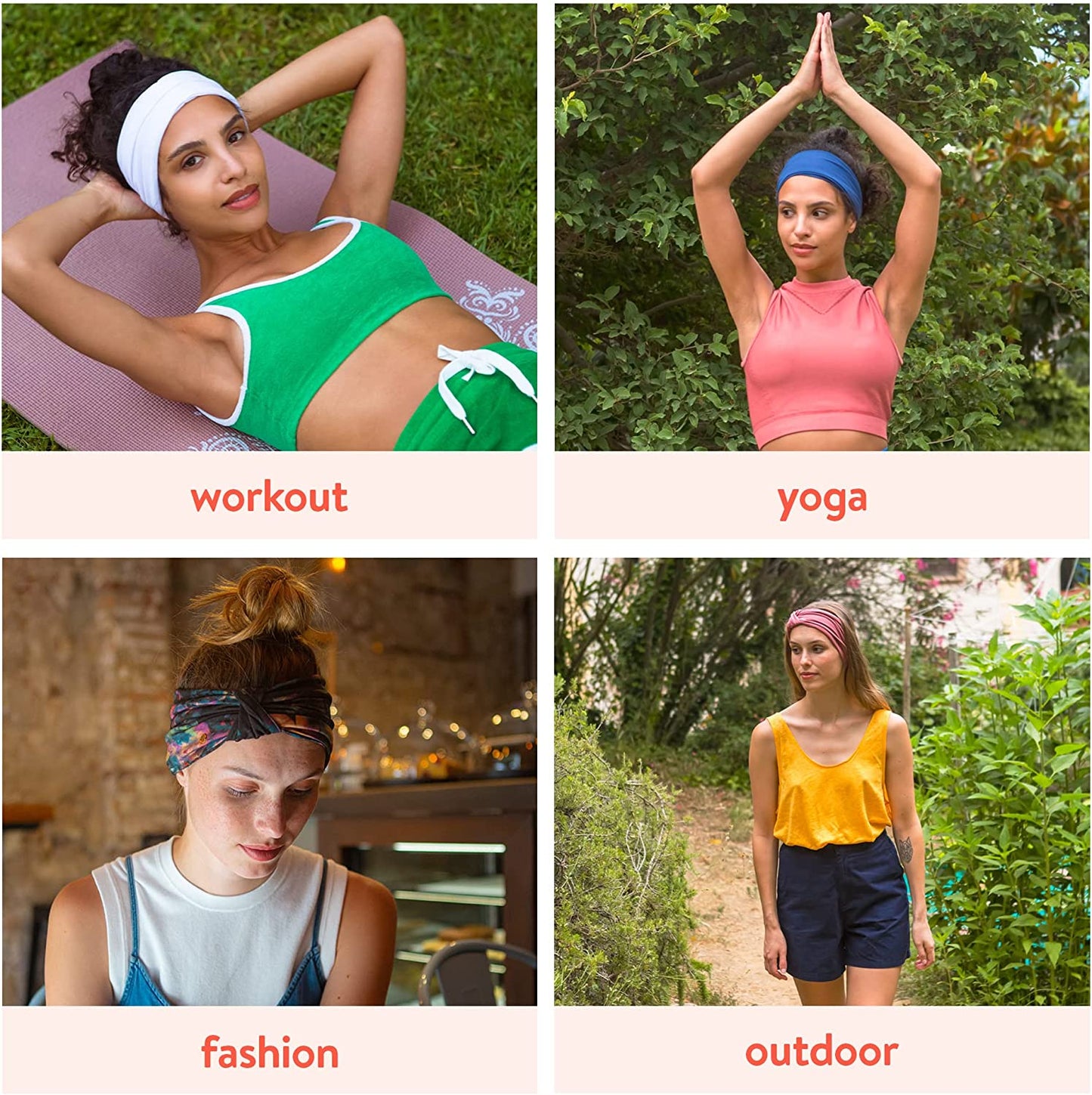 BLOM Original Headbands for Women Wear for Yoga, Fashion, Working Out, Travel or Running Multi Style Apparel & Accessories > Clothing Accessories > Headwear BLOM