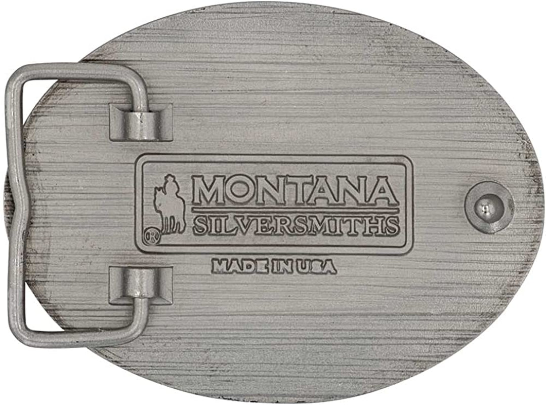 MONTANA SILVERSMITHS Armor of God Oval Attitude Western Belt Buckle Apparel & Accessories > Clothing Accessories > Belt Buckles Montana Silversmiths