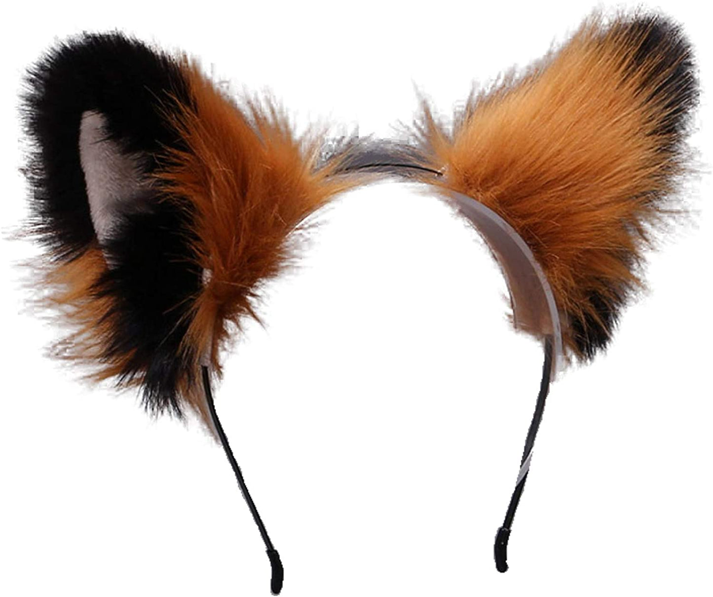 Faylay Cosplay Girl Plush Furry Cat Ears Headwear Accessory for Cam Girl Party Apparel & Accessories > Clothing Accessories > Headwear Faylay 0039-12-thrlhew