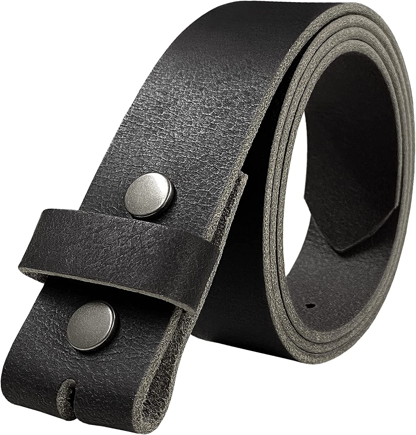 One Piece Full Grain Buffalo Oil Tanned Leather Replacement Belt Strap/ Belt with Buckle 1-1/2" (38Mm) Wide- Multiple Choices Apparel & Accessories > Clothing Accessories > Belts Belts.com Black 58