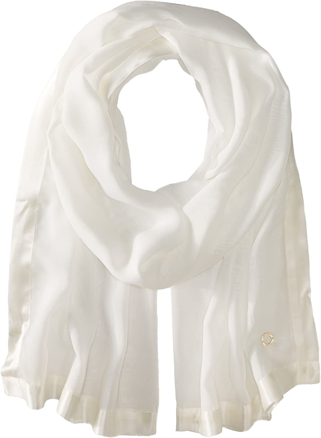 Calvin Klein Womens Lightweight Wrap Scarf Apparel & Accessories > Clothing Accessories > Scarves & Shawls Calvin Klein Eggshell One Size