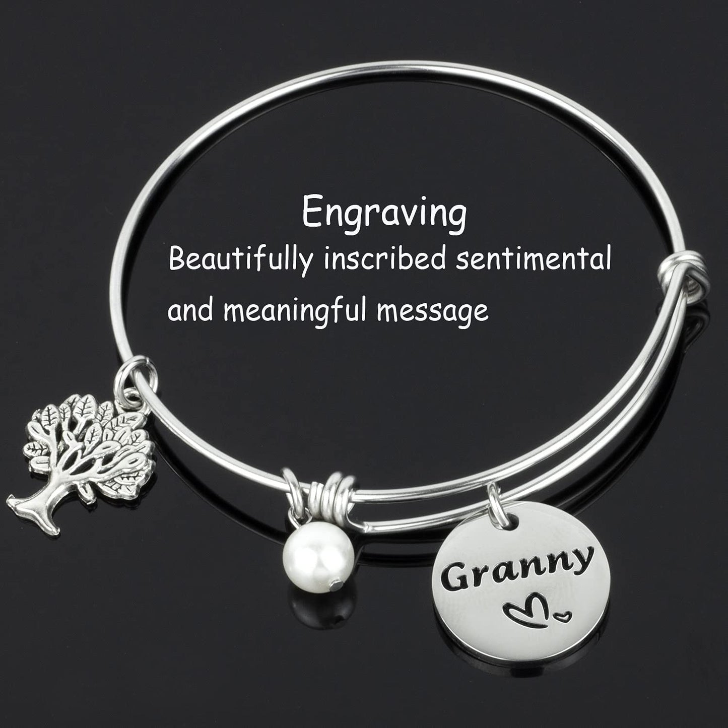 Hutimy Granny Gifts Bracelet for Women Jewelry for Granny Bangle Bracelets Jwelry Best Gift for Granny Bracelet Apparel & Accessories > Jewelry > Bracelets Hutimy Jewelry