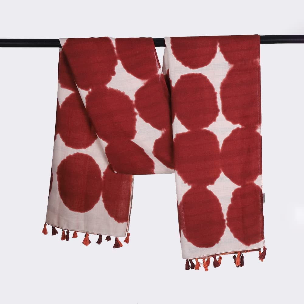 FRAIFICE Lightweight Scarf for Women for Spring Summer Fall Geometric Scarves Shawl Wrap Pashimina with Tassels Apparel & Accessories > Clothing Accessories > Scarves & Shawls FRAIFICE