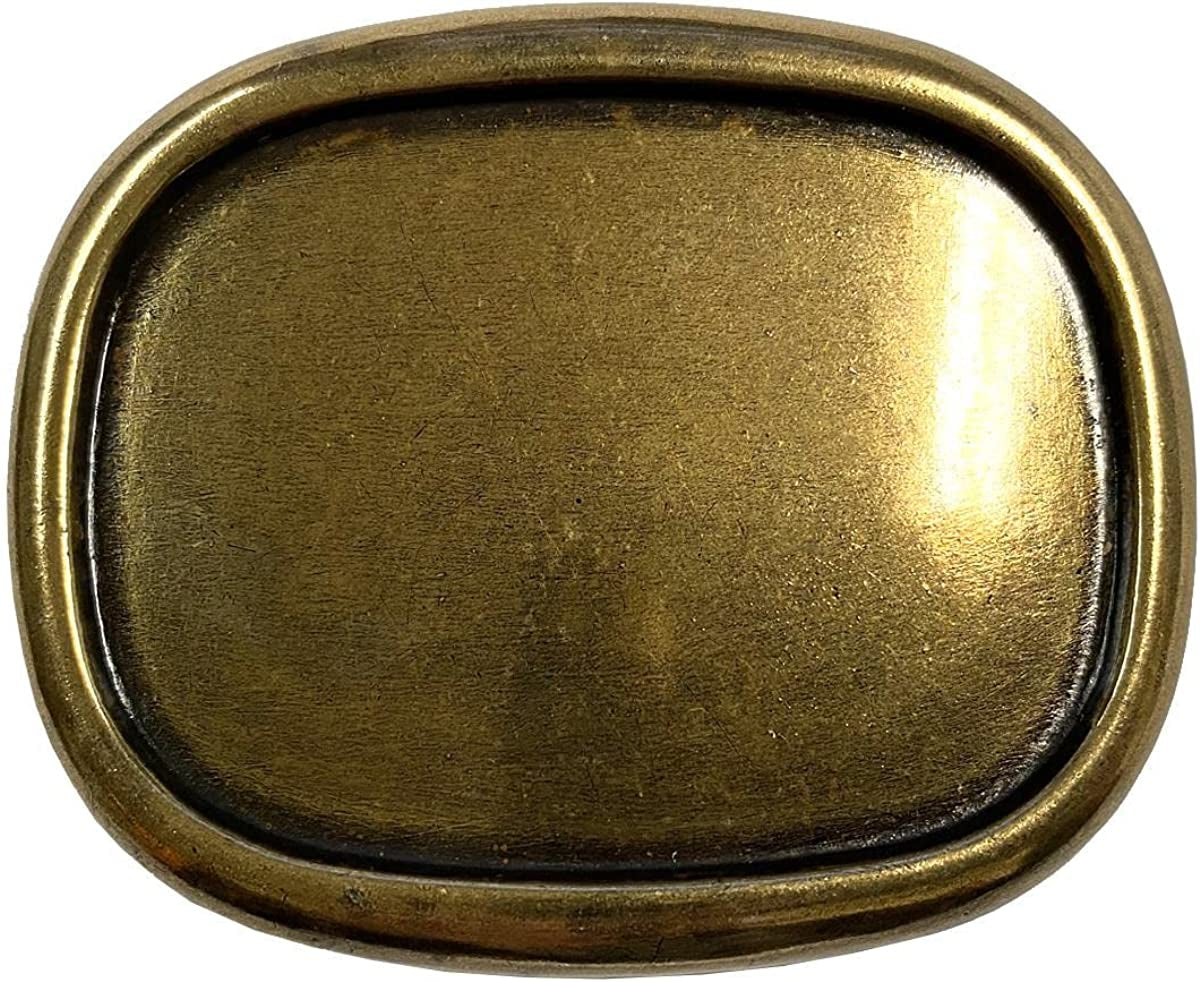 Replacement Belt Buckle Vintage Blank Plain Belt Buckle Fits 1-1/2"(38Mm) Belt Strap-Multi-Style Options Apparel & Accessories > Clothing Accessories > Belt Buckles Belts.com Type Buckle E - C243 Antique Brass 1-1/2"