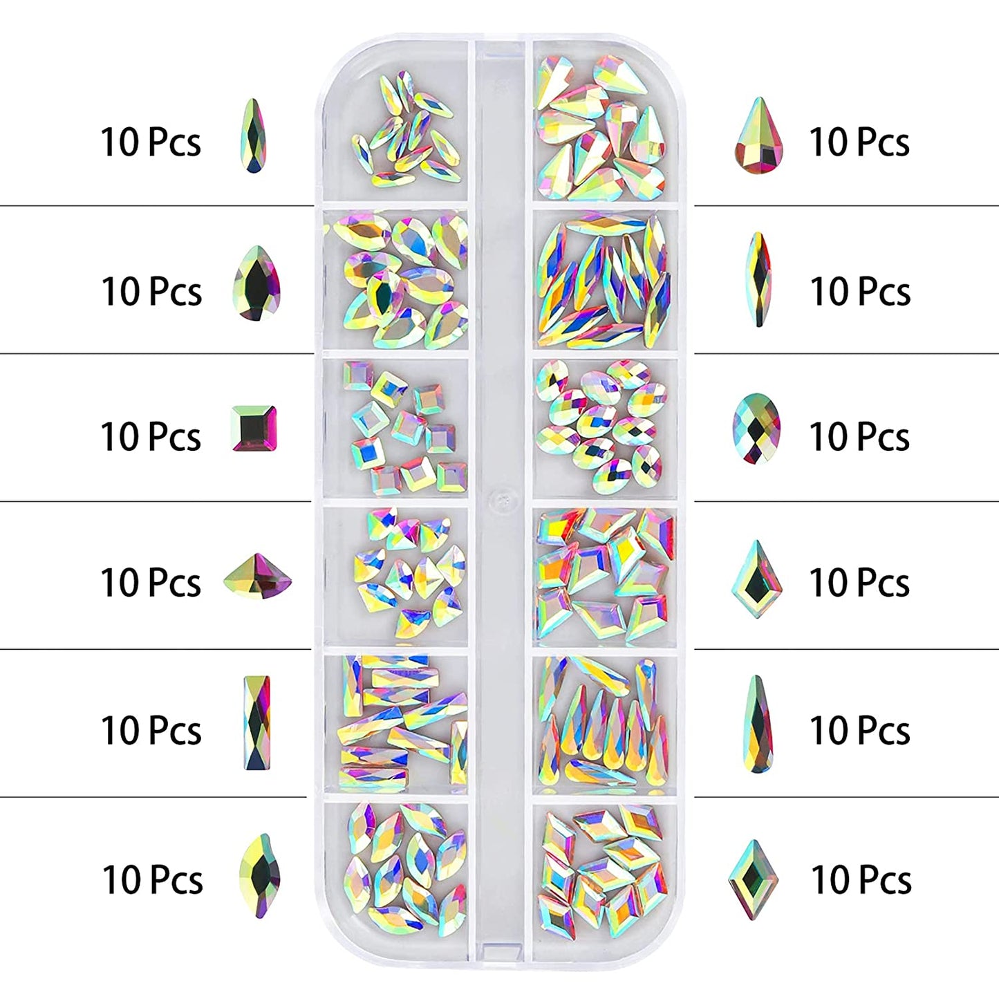 Artdone Nail Art Rhinestones 5000Pcs+2000Pcs+1728Pcs+120Pcs Multi Shapes Glass Crystal AB Rhinestones for Nail Gems with Tools and Nail Rhinestone Glue Nail Decoration and Accessories Kit. Health & Beauty > Personal Care > Cosmetics > Cosmetic Tools > Nail Tools Artdone