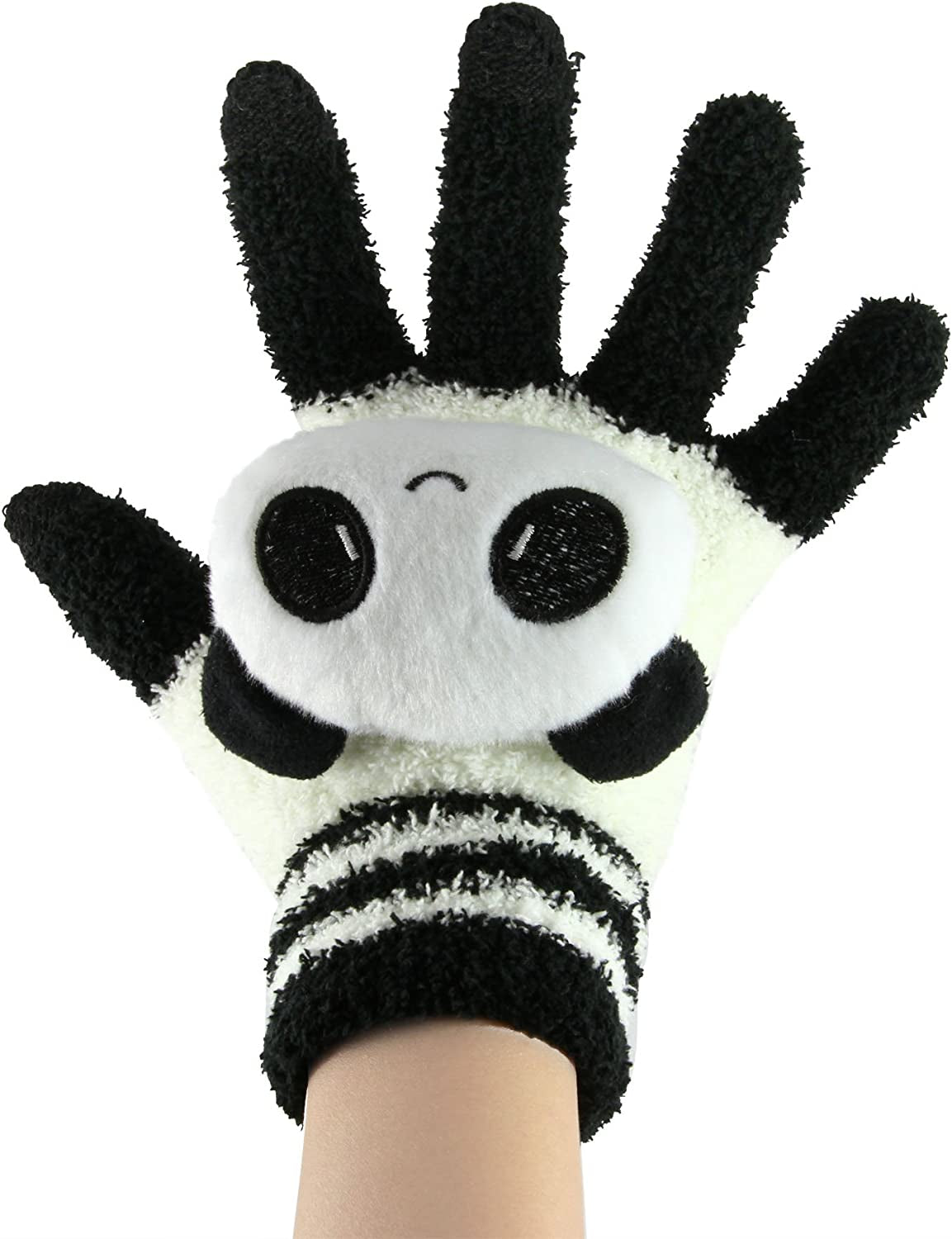 Cute Panda Winter Wool Touchscreen Gloves for Women Girls Windproof Warm Knit Texting Gloves Mittens Gift for Christmas Day Apparel & Accessories > Clothing Accessories > Gloves & Mittens FakeFace