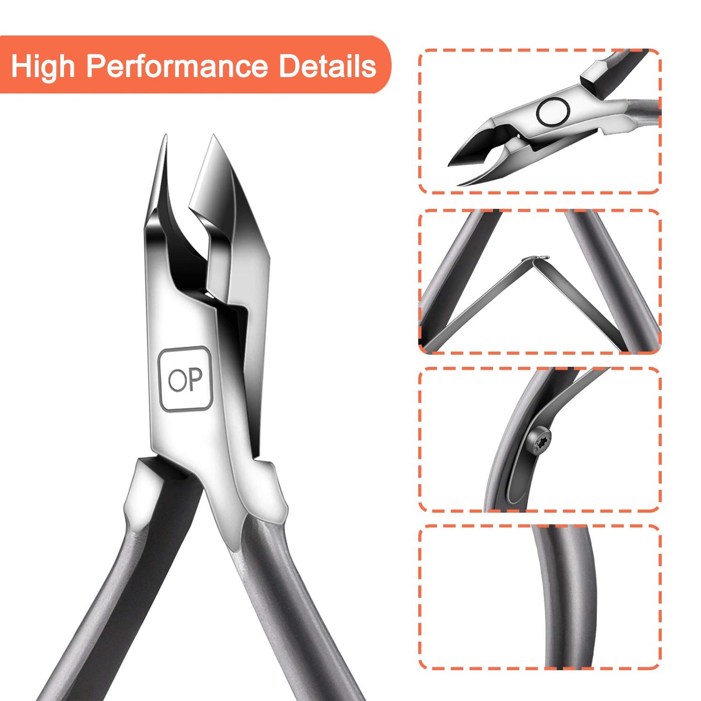 Cuticle Nippers Salon Grade for Manicurist Extremely Sharp Effortless Cuticle Trimmer Precise Clippers Pedicure Manicure Nail Care Tool, Opove X7 Mini, Space Gray Health & Beauty > Personal Care > Cosmetics > Cosmetic Tools > Nail Tools opove