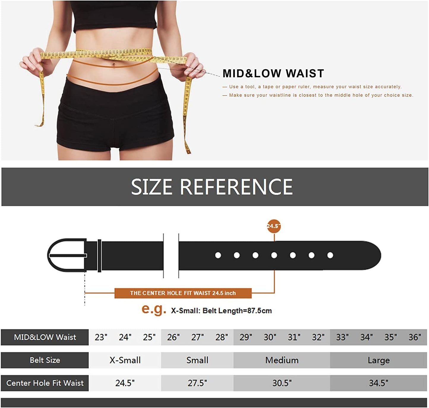 Earnda Women'S Faux Leather Chic Belt for Ladies Jeans Apparel & Accessories > Clothing Accessories > Belts Earnda