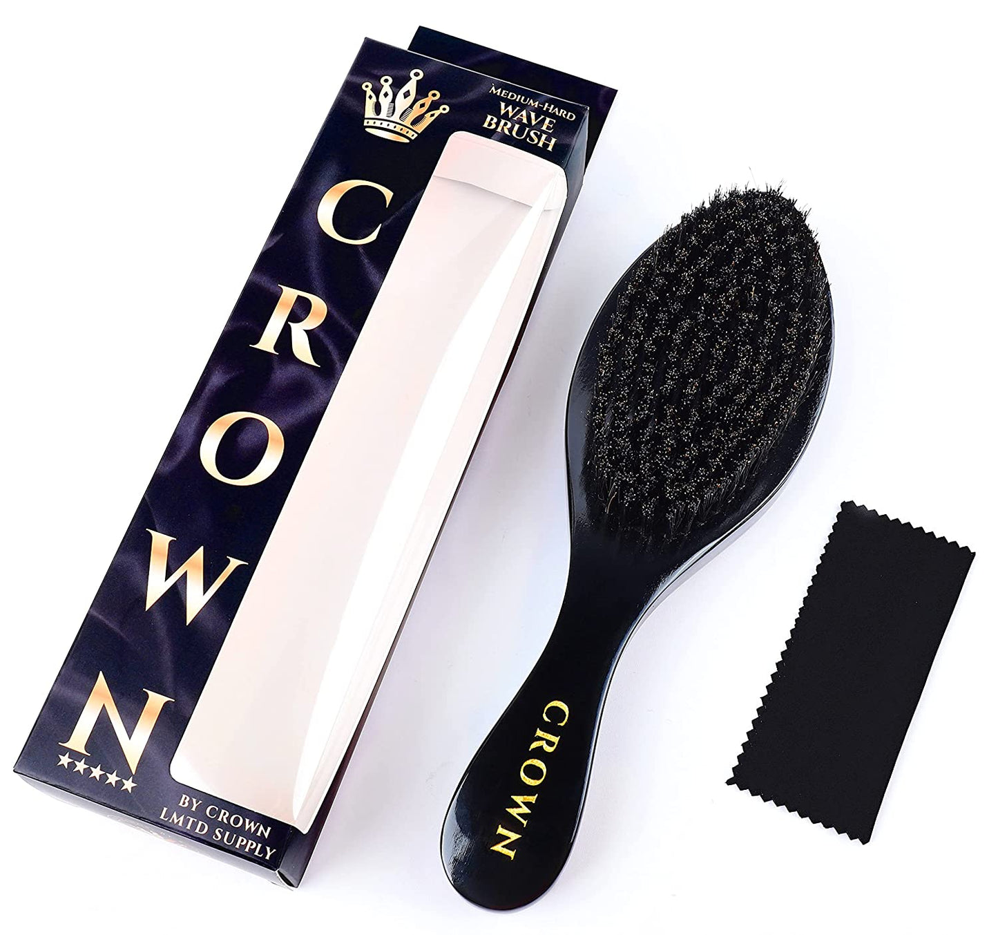 Queen Box Deluxe Womens -7 in 1 Hair Care Kit: Detangler Brush, Bonnet, Rat Tail Comb, Silky Scarf, Spray Bottle and BONUS Hair Ties. for Afro Curly & Straight Hair Health & Beauty > Personal Care > Hair Care Crown Quality Long Handle Wave Brush