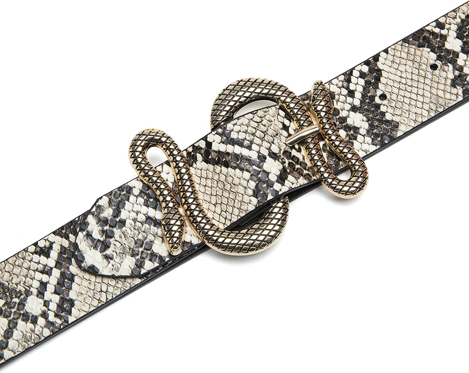 MORELESS Designer Belts for Jeans Women Leather Belt with Snake Buckle Apparel & Accessories > Clothing Accessories > Belts MORELESS