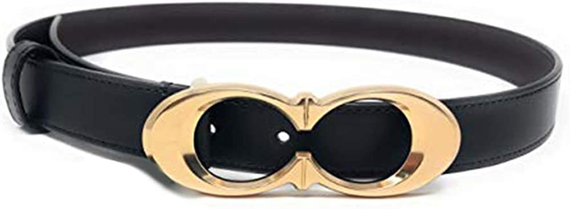 Coach Women'S Signature Buckle Belt, 25Mm Apparel & Accessories > Clothing Accessories > Belts COACH Black Small