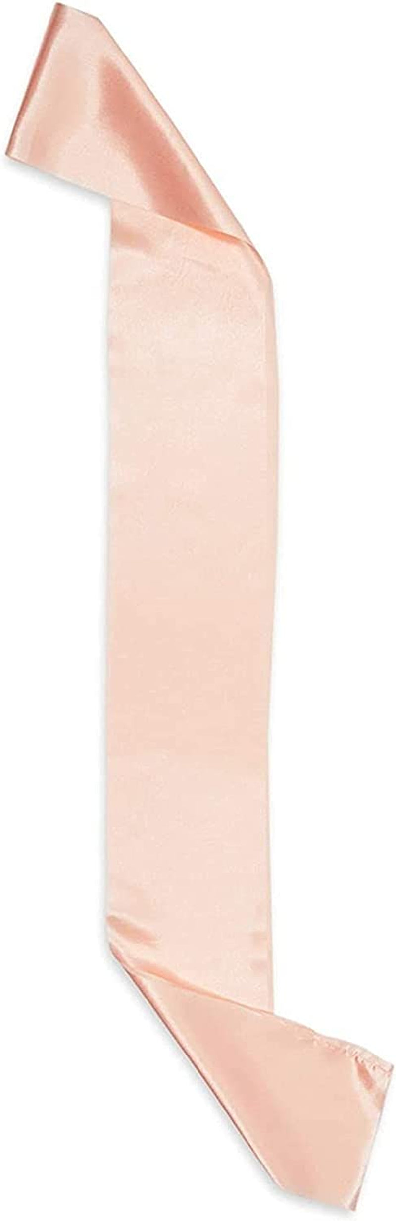 Shell Pink Satin Sashes for Pageants, Bachelorette Party, Prom (4 X 33 In, 24 Pack) Apparel & Accessories > Clothing Accessories > Sashes Sparkle and Bash