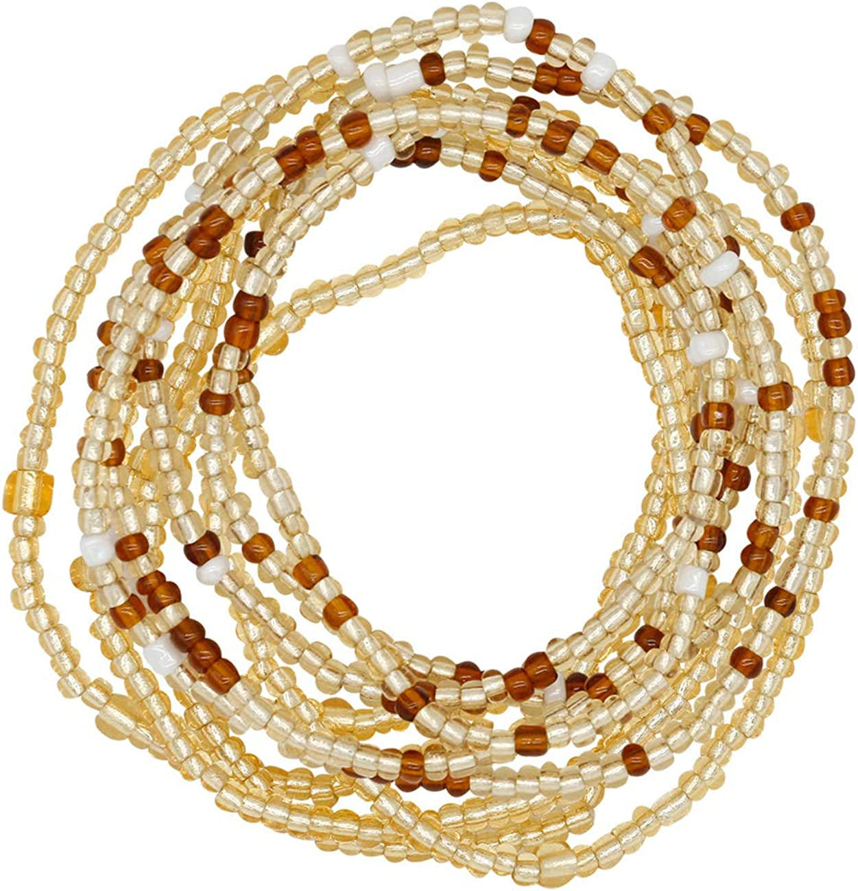 Taigood Waist Beads for Women African Waist Bead Body Chain, Beaded Belly Chain Body Jewelry Apparel & Accessories > Jewelry > Body Jewelry Taigood 2 Pieces Set 1