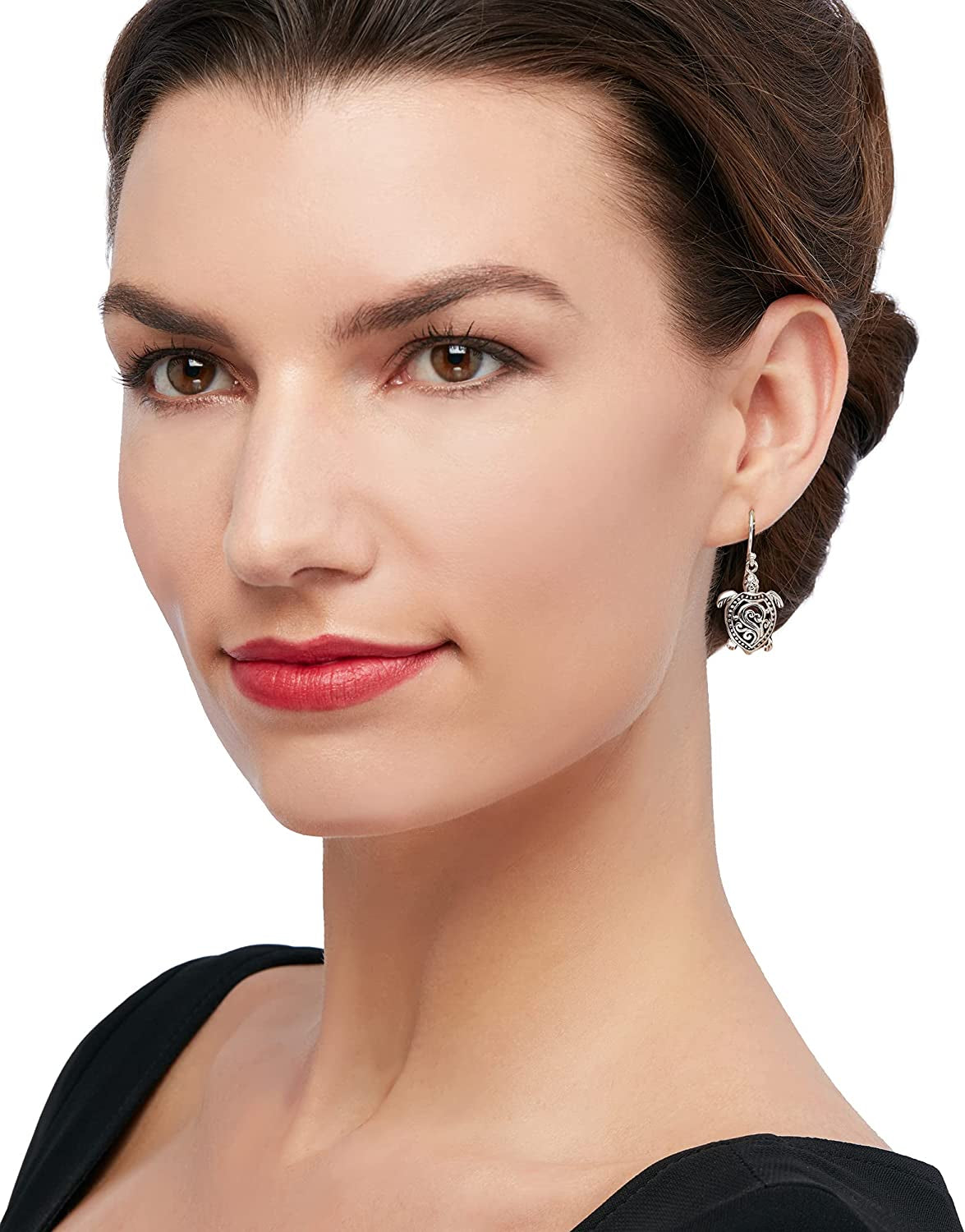 Ross-Simons Sterling Silver Filigree Turtle Drop Earrings Apparel & Accessories > Jewelry > Earrings Ross-Simons