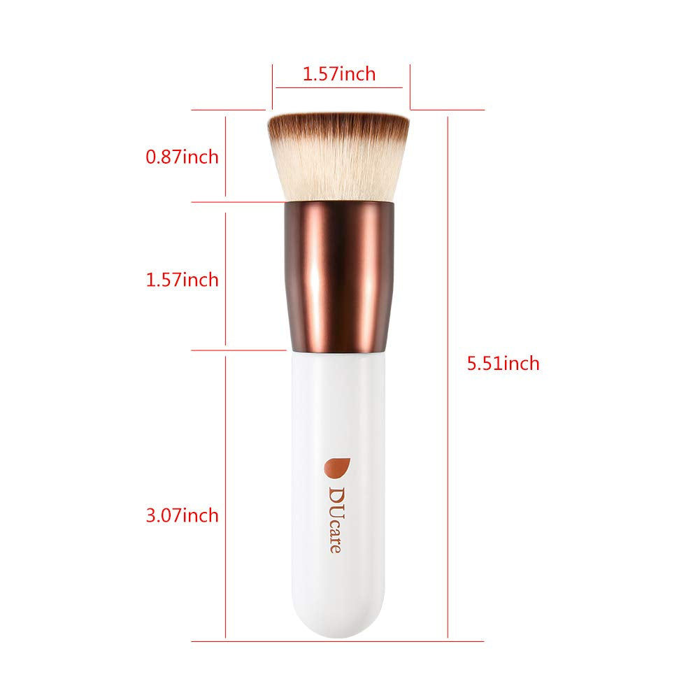 Foundation Brush,Ducare Flat Top Kabuki Brush Synthetic Professional Makeup Brush Liquid Blending Mineral Powder Buffing Stippling Makeup Tools, Rose Golden/White Health & Beauty > Personal Care > Cosmetics > Cosmetic Tools > Makeup Tools Doremi Beauty