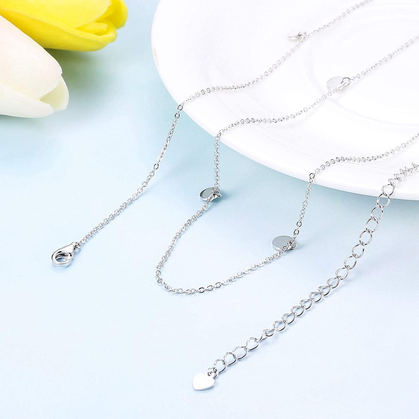 Sllaiss 925 Sterling Silver Sexy Belly Waist Chain Body Jewelry for Women Beach Bikini Belly Silver Chain Belt Apparel & Accessories > Jewelry > Body Jewelry Sllaiss