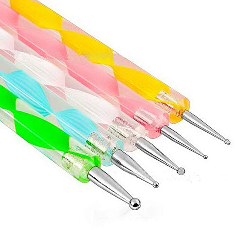 Goliton Nail Art Design Dotting Painting Drawing Polish Brush Pen Dotting Tools Set for Nail Art, Embossing Stylus for Painting (5PCS) Health & Beauty > Personal Care > Cosmetics > Cosmetic Tools > Nail Tools Goliton