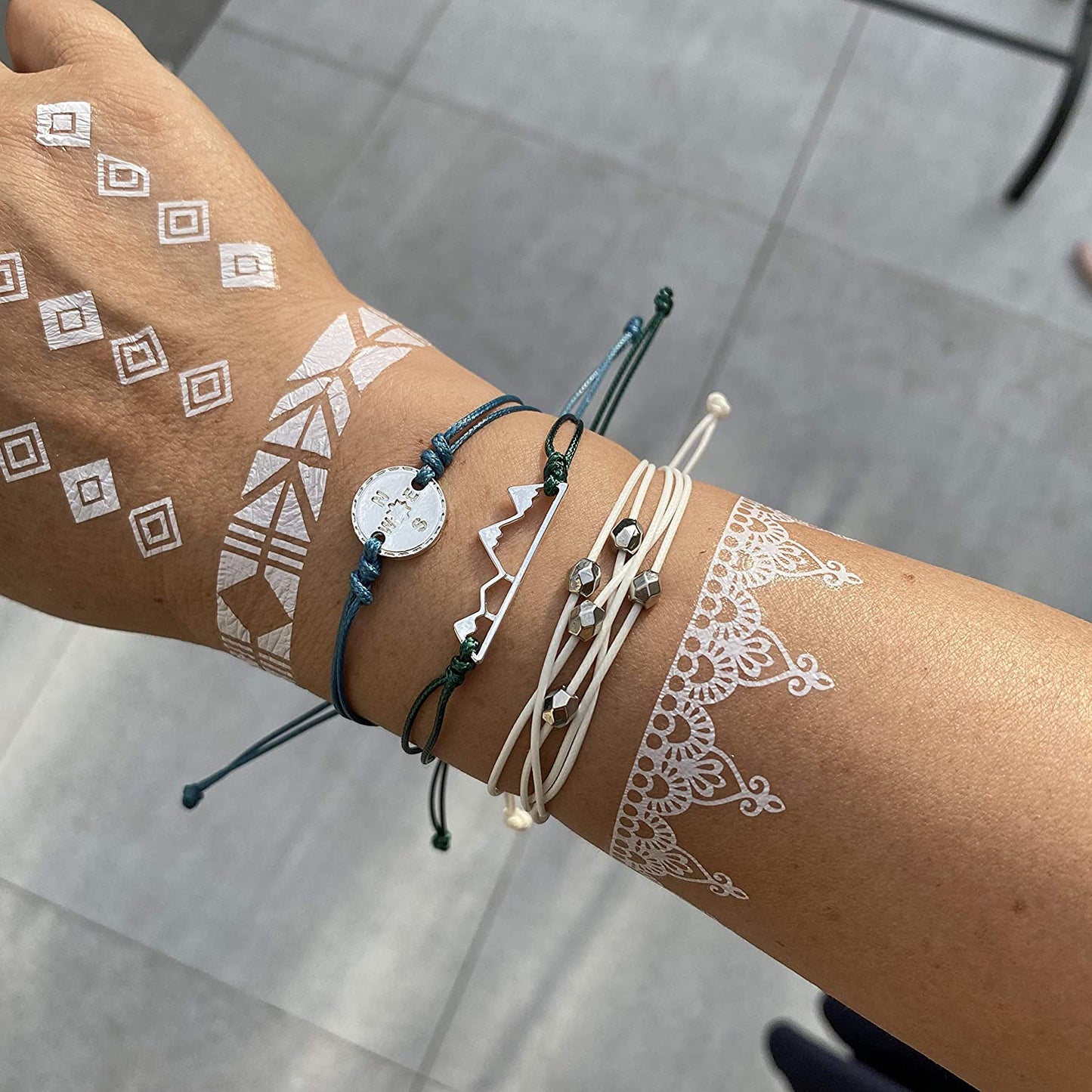 Long Tiantian Wave Bracelets for Teen Girls Cute Boho Braided String Beach Ocean Bracelet for Women Summer Jewelry Gift Apparel & Accessories > Jewelry > Anklets Long tiantian