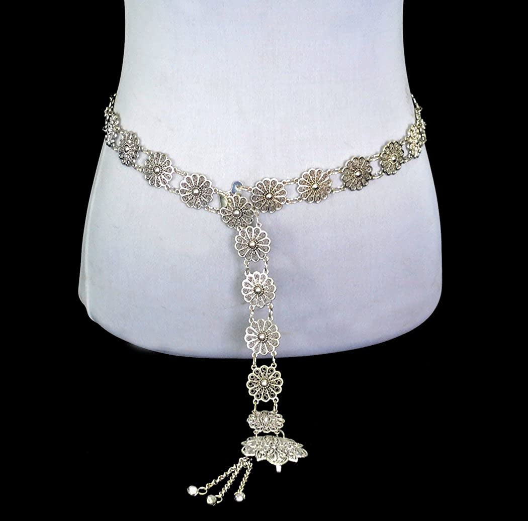 Idealway Bohemian Vintage Body Chain Silver Sun Flower Belt Chain Women Jewelry (1) Apparel & Accessories > Jewelry > Body Jewelry idealway