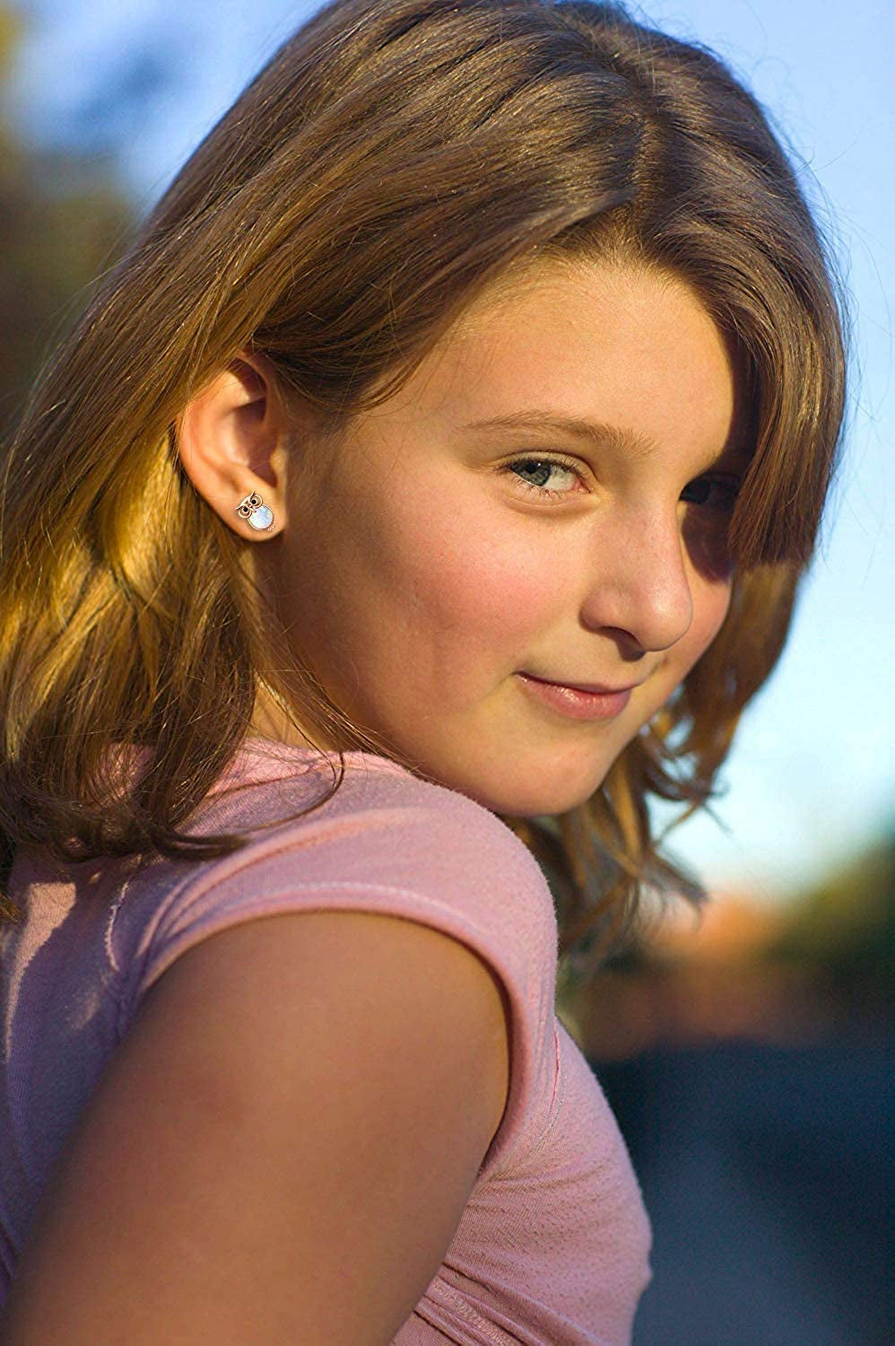 Cuoka Owl Stud Earrings,Owl Necklace 925 Sterling Silver Opal Owl Earrings Hypoallergenic Heart Animal Owl Jewelry Gifts for Women Girls Owl Lovers Apparel & Accessories > Jewelry > Earrings Cuoka