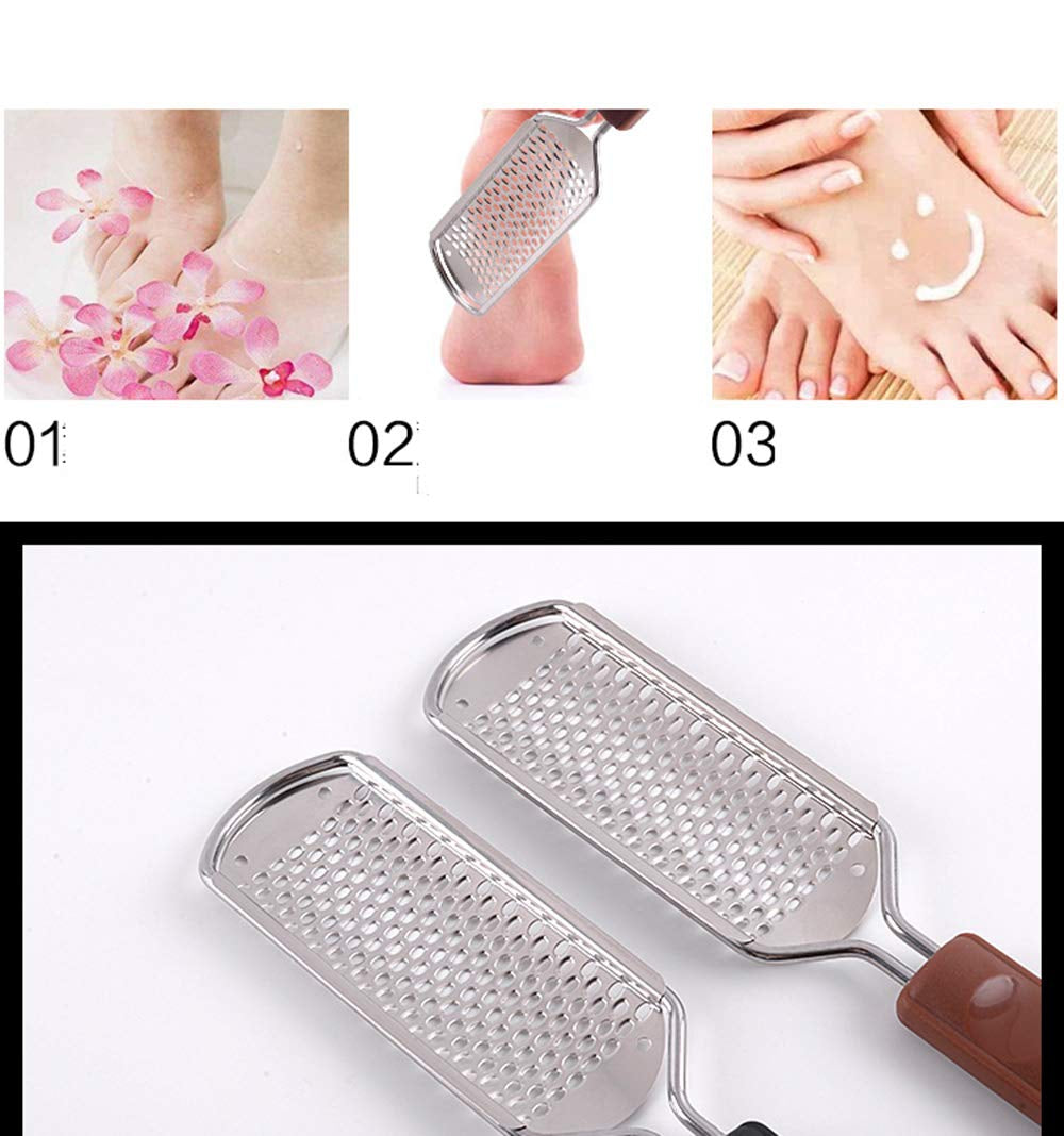 JISTL Foot File Colossal Foot Rasp Stainless Steel Pedicure Metal Surface Foot Care Tool ,Foot Rasp Eliminate Feet Cracked Dead Thick Dry Hard Skin 28CM (Black&11.2") Health & Beauty > Personal Care > Foot Care JISTL