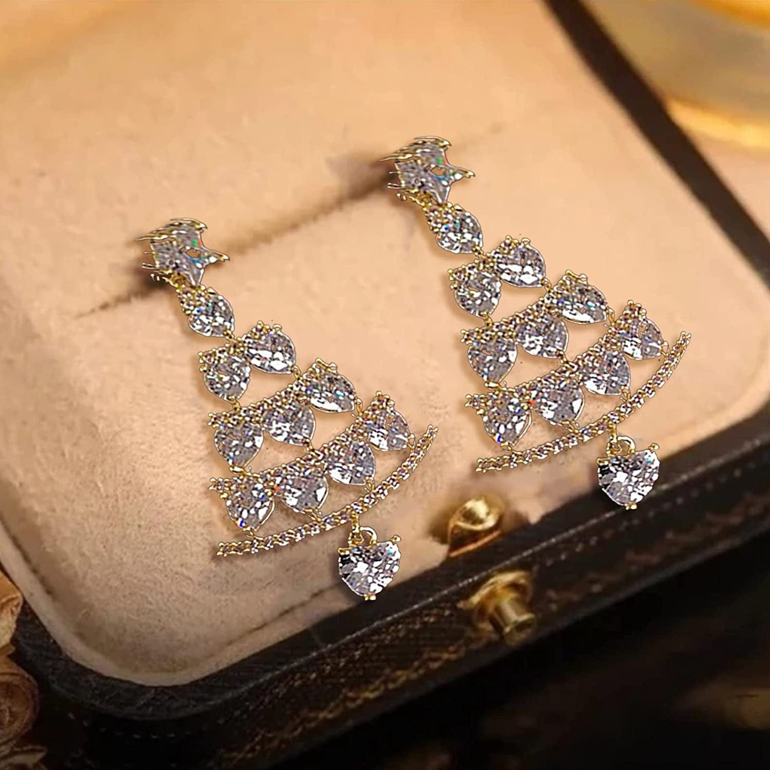 Earrings for Women Christmas Pendants Jewelry Color Xmas Tree Exquisite Cute Snowflake Snowman Earring GITS for Womens Girls C6 / One Size