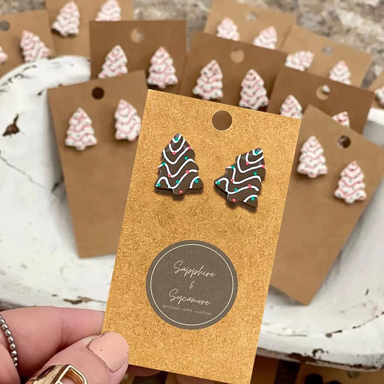 Earrings for Women Christmas Pendants Jewelry Color Xmas Tree Exquisite Cute Snowflake Snowman Earring GITS for Womens Girls #002 / One Size