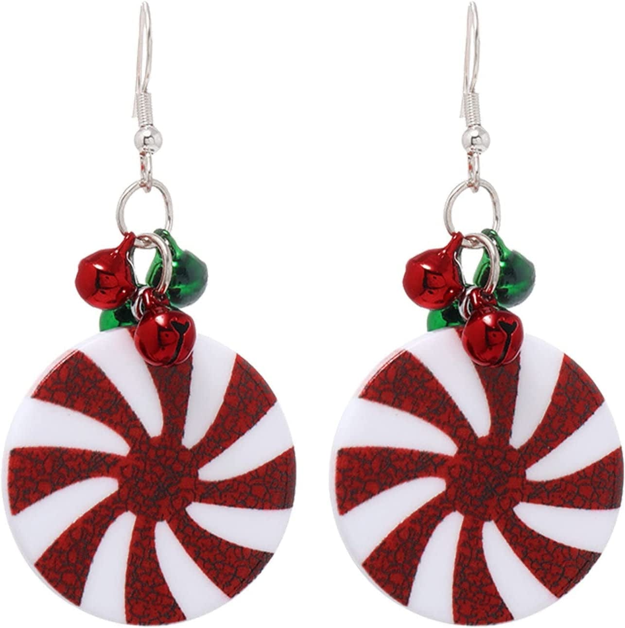 Earrings for Women Christmas Pendants Jewelry Color Xmas Tree Exquisite Cute Snowflake Snowman Earring GITS for Womens Girls F / One Size