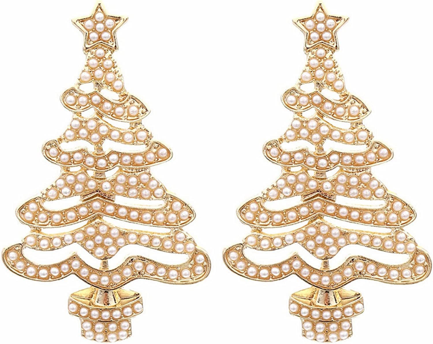 Earrings for Women Christmas Pendants Jewelry Color Xmas Tree Exquisite Cute Snowflake Snowman Earring GITS for Womens Girls C2 / One Size
