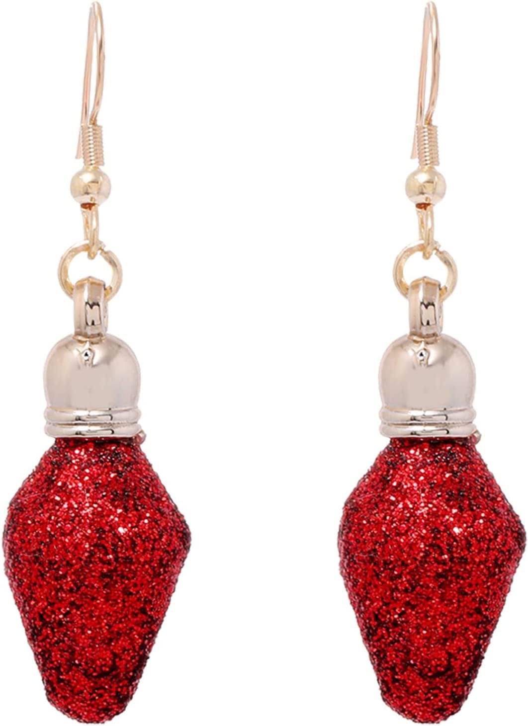 Earrings for Women Christmas Pendants Jewelry Color Xmas Tree Exquisite Cute Snowflake Snowman Earring GITS for Womens Girls N / One Size