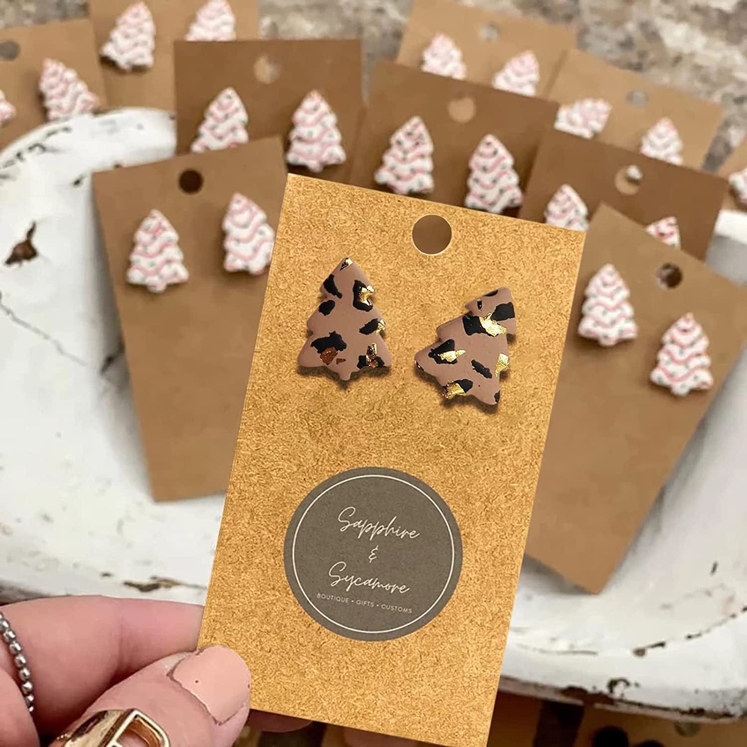 Earrings for Women Christmas Pendants Jewelry Color Xmas Tree Exquisite Cute Snowflake Snowman Earring GITS for Womens Girls #003 / One Size