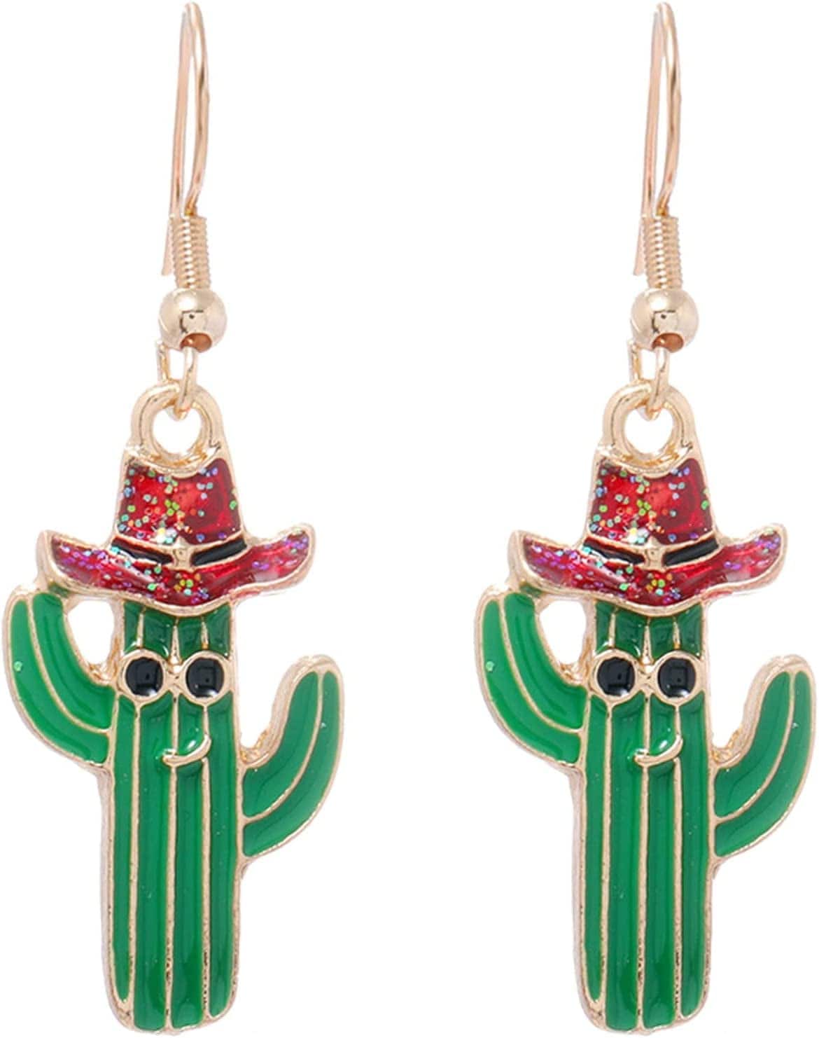 Earrings for Women Christmas Pendants Jewelry Color Xmas Tree Exquisite Cute Snowflake Snowman Earring GITS for Womens Girls L / One Size