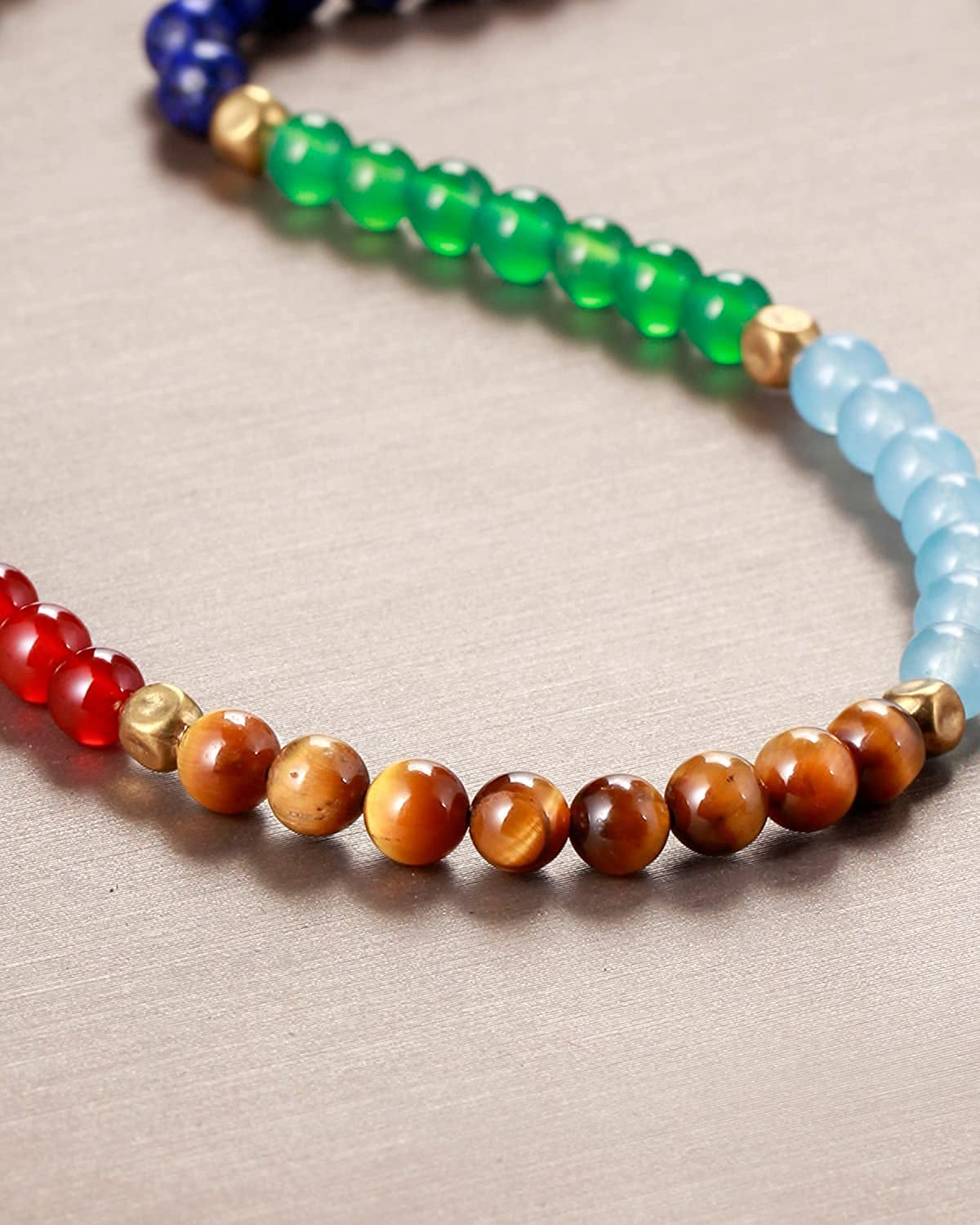 Jewever 7 Chakra Anklet Bracelet for Women Beach Foot Energy Healing Gemstone and Crystals Yoga Worry Stone Balancing Meditation Apparel & Accessories > Jewelry > Anklets Jewever