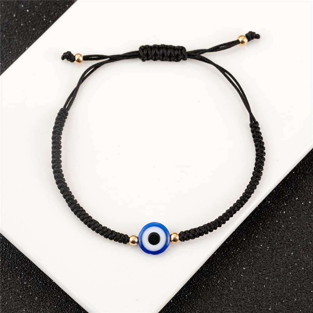 Handmade String Evil Eye Bracelet for Women Men Girls Boys Black Red Thread Adjustable Bracelets Minimalist Jewelry Apparel & Accessories > Jewelry > Bracelets kelistom