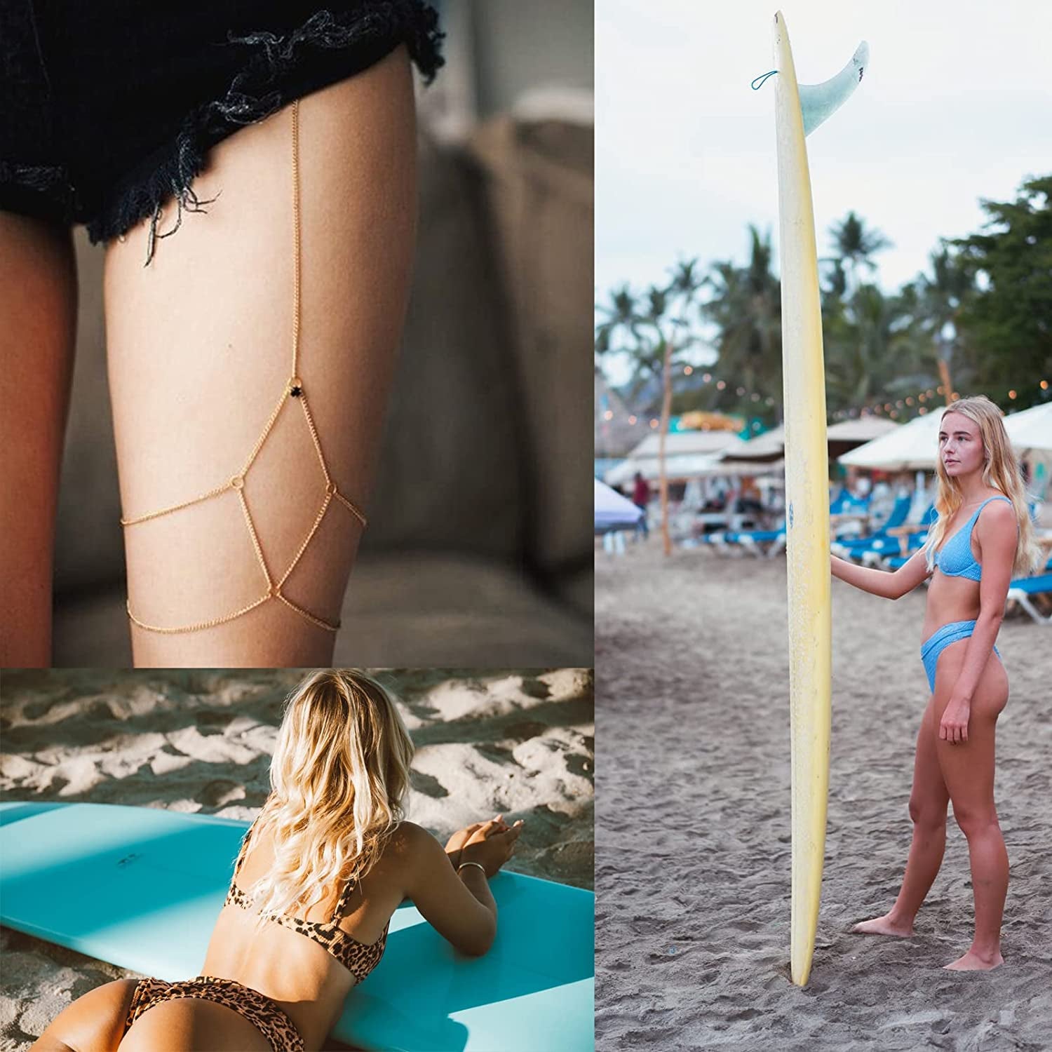 Gold Leg Chain Thigh Chain Cool Big Snake Leg Chain Jewelry for Women Girls Apparel & Accessories > Jewelry > Body Jewelry YANCHUN