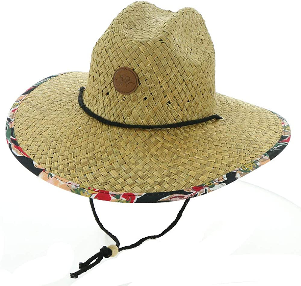 Roxy Women'S Pina to My Colada Straw Hat Apparel & Accessories > Clothing Accessories > Hats Roxy Anthracite Wonder Garden S Small-Medium