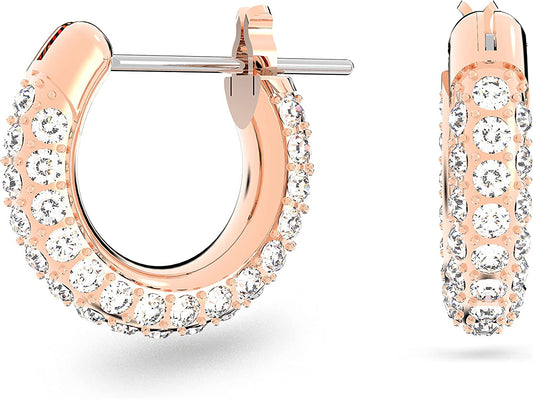 Swarovski Stone Crystal Pierced Hoop Earring Jewelry Collection Apparel & Accessories > Jewelry > Earrings SWAROVSKI Rose Gold Tone Finish