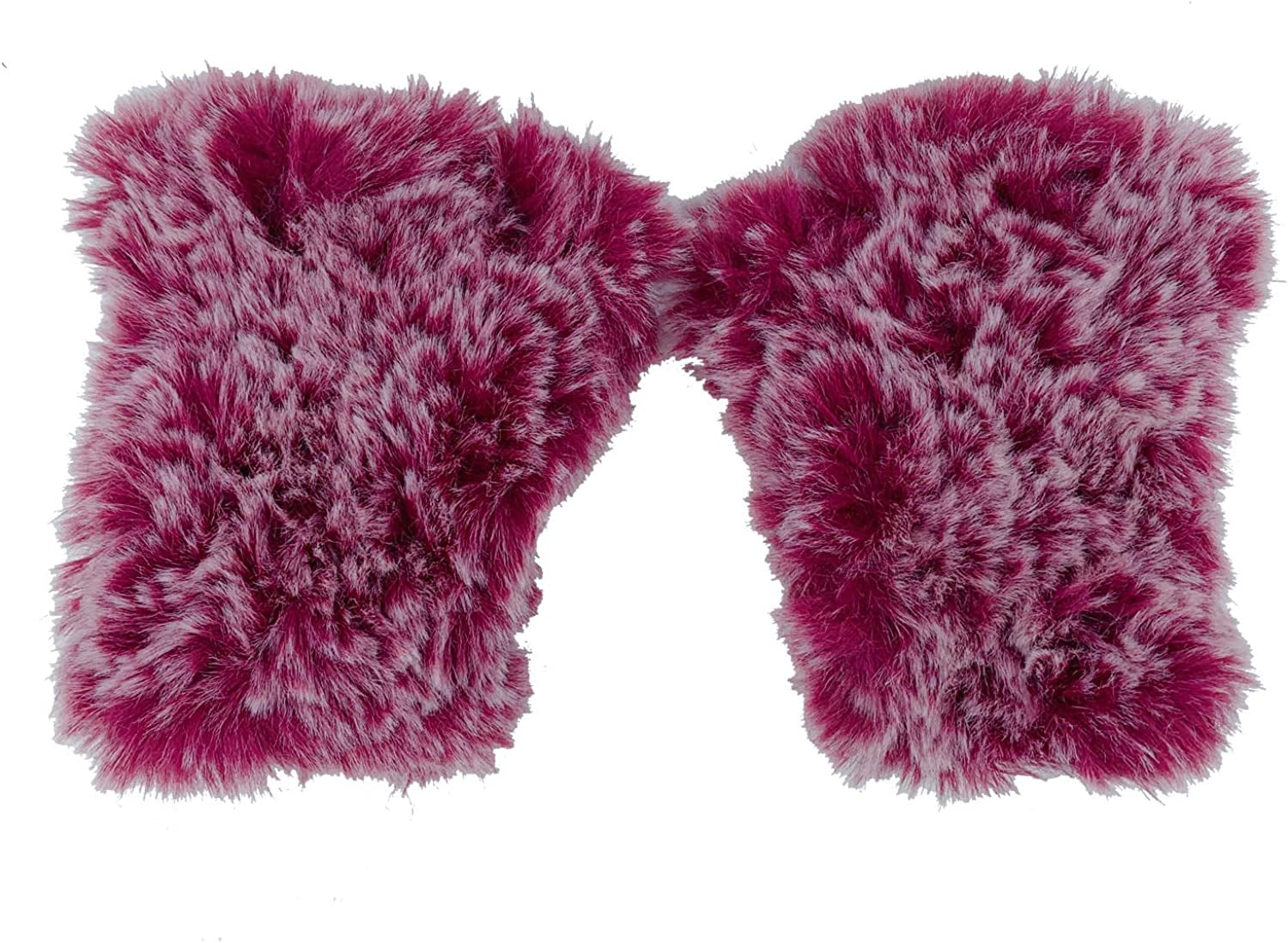 CECELORIA Women Faux Fur Fingerless Gloves - Soft Winter Gloves, Furry Gloves for Women Winter Warm Costume Accessories Apparel & Accessories > Clothing Accessories > Gloves & Mittens CECELORIA Pink